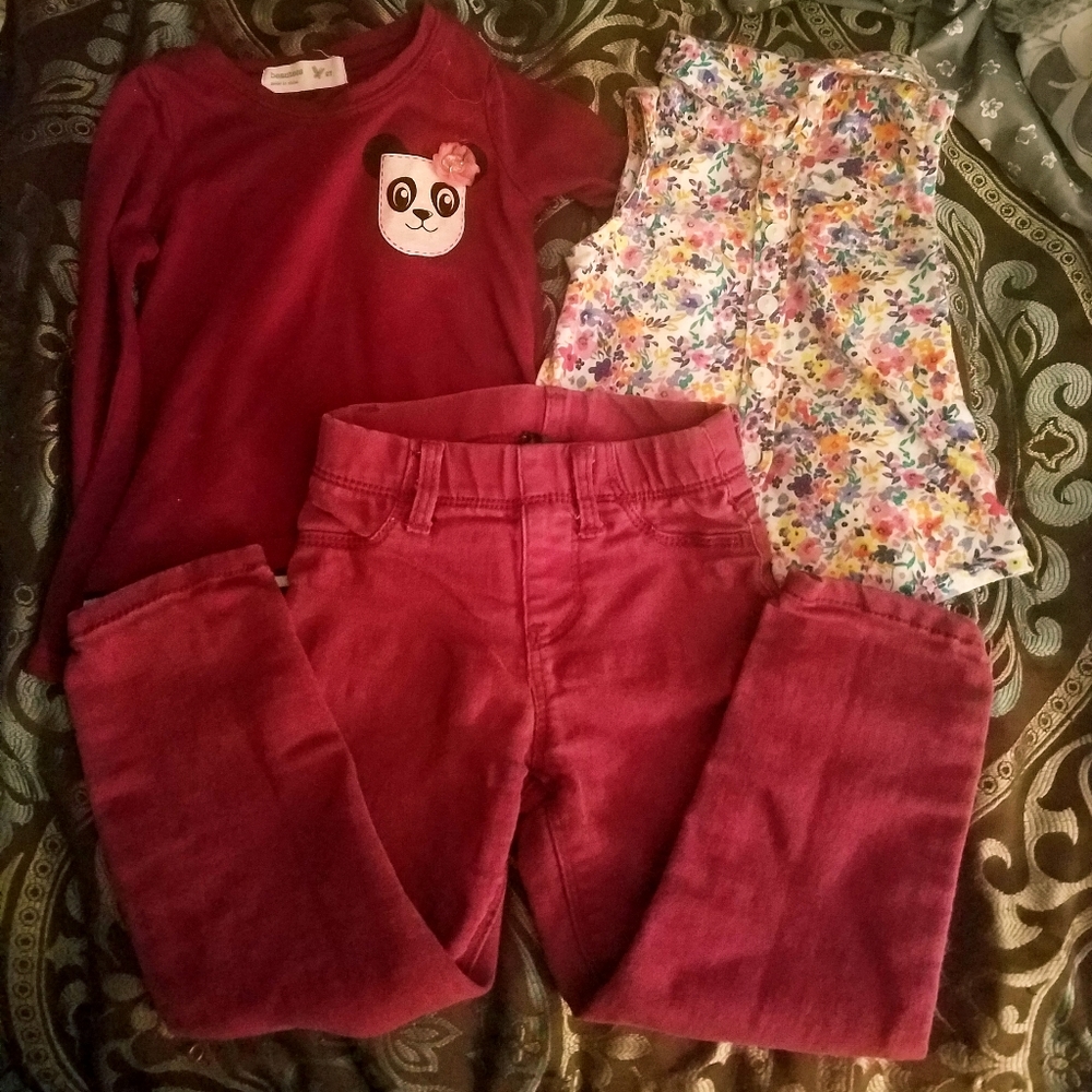 Baby girl clothes ( shirts T2 ) (pant T3)